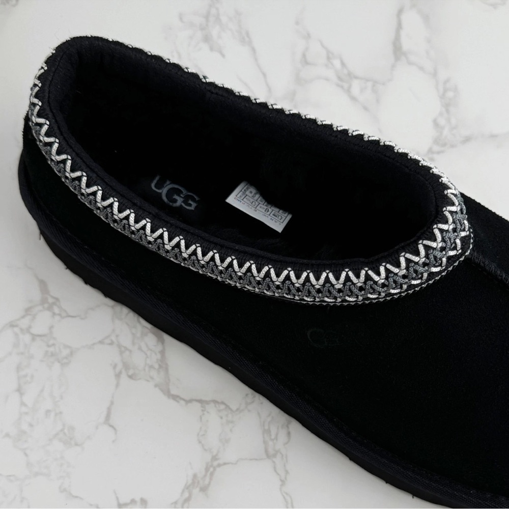 with Box /UGG Tasman Suede upper Slipper Mens Black US 9 - Picture 7 of 9